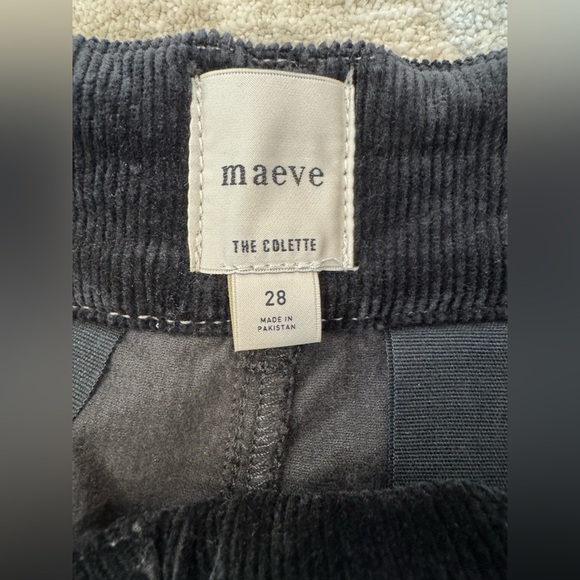 Meave The Colette Cropped Wide-Leg Plaid Corduroy Pants - Picture 7 of 9